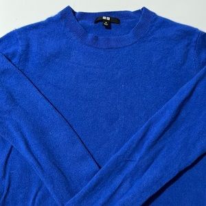 Royal blue cashmere crew neck classic